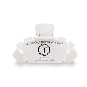 Coconut White Classic Teleties Clip - Small