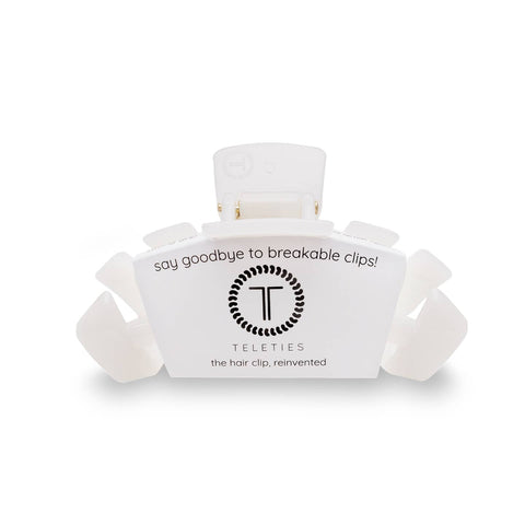 Coconut White Classic Teleties Clip - Small
