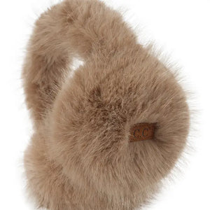 C.C Fur Ear Muffs - Taupe