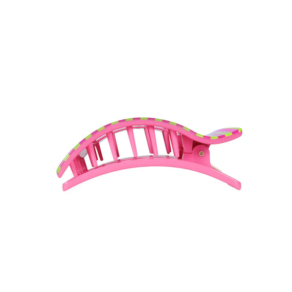 Summer Crush Rectangle Flat Teletie Clip - Medium