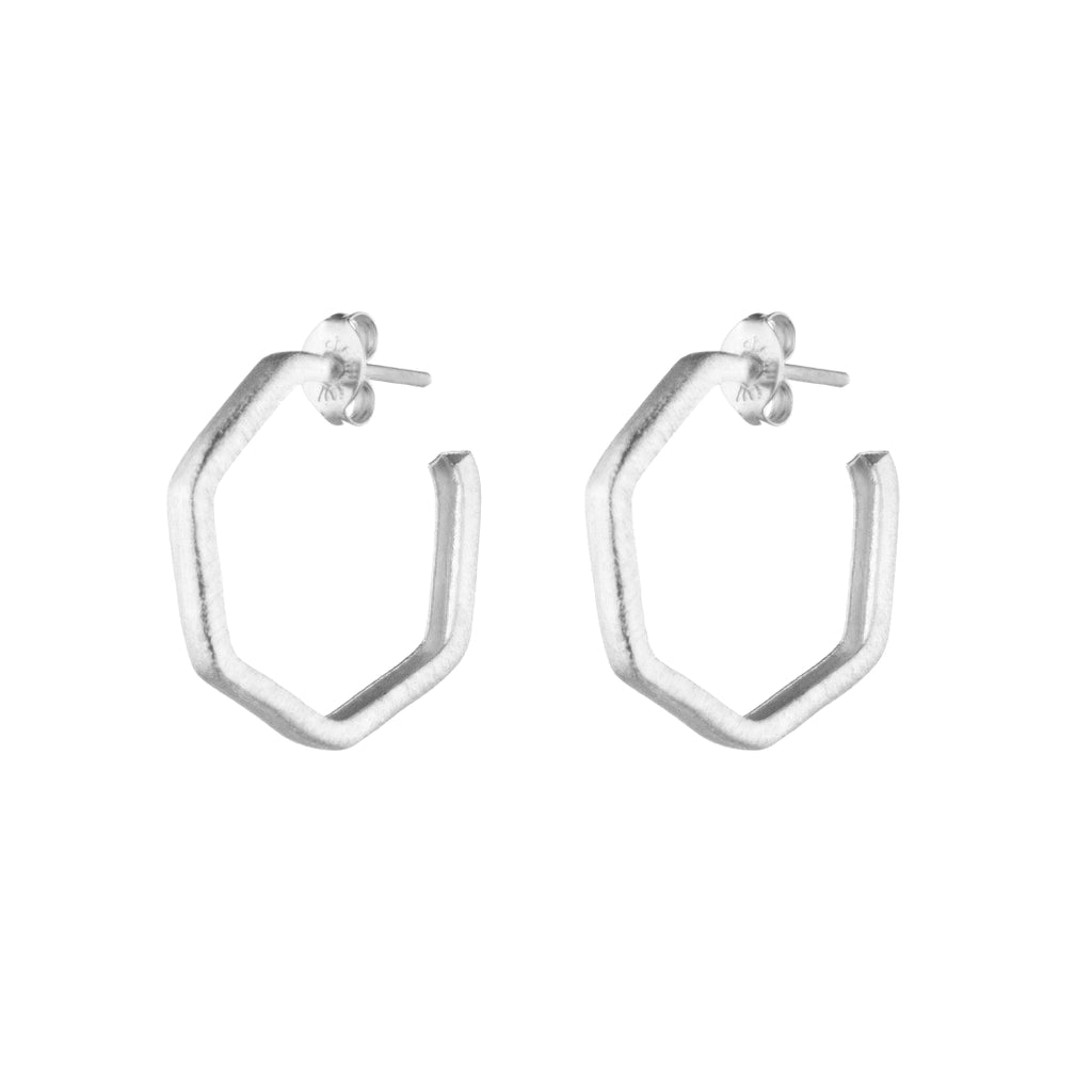 Silver Lure Hoops - Sheila Fajl