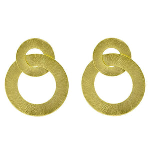 Brushed Gold Anna Earrings - Sheila Fajl