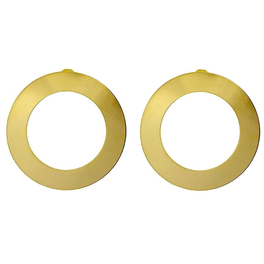 Brushed Gold Shawn Studs - Sheila Fajl