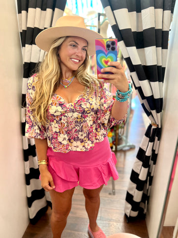Pink Orchids Top