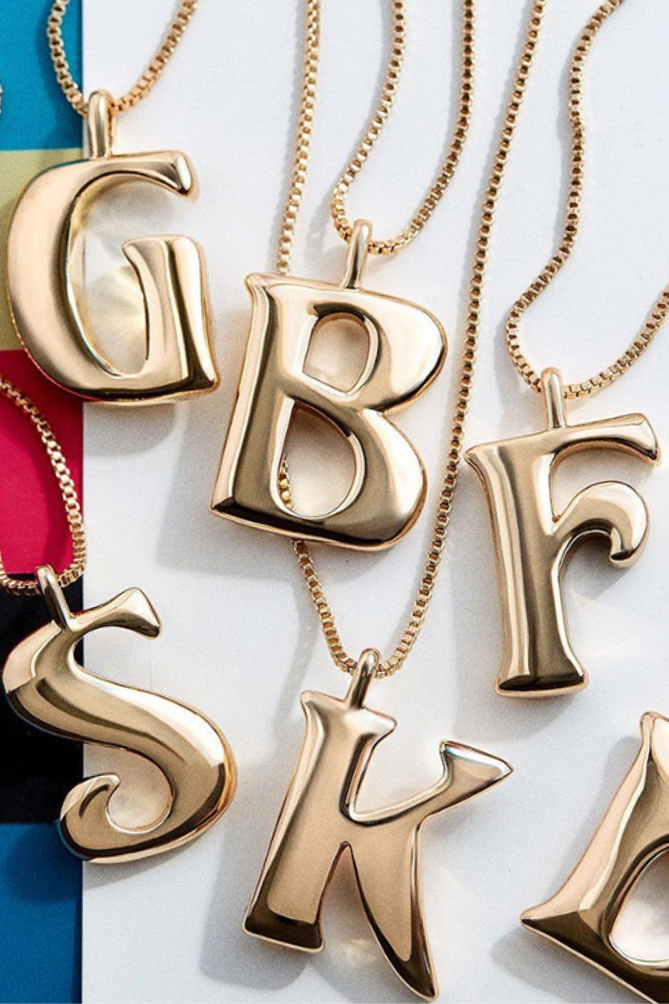 Gold C Initial Necklace