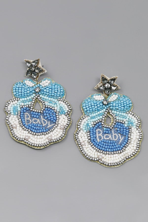 Blue Baby Earrings