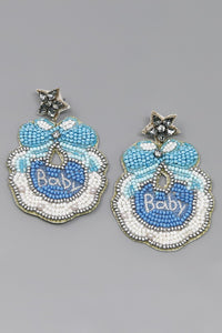 Blue Baby Earrings