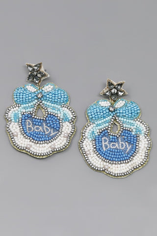 Blue Baby Earrings