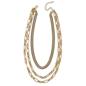 Cait Layered Mixed Chain Necklace