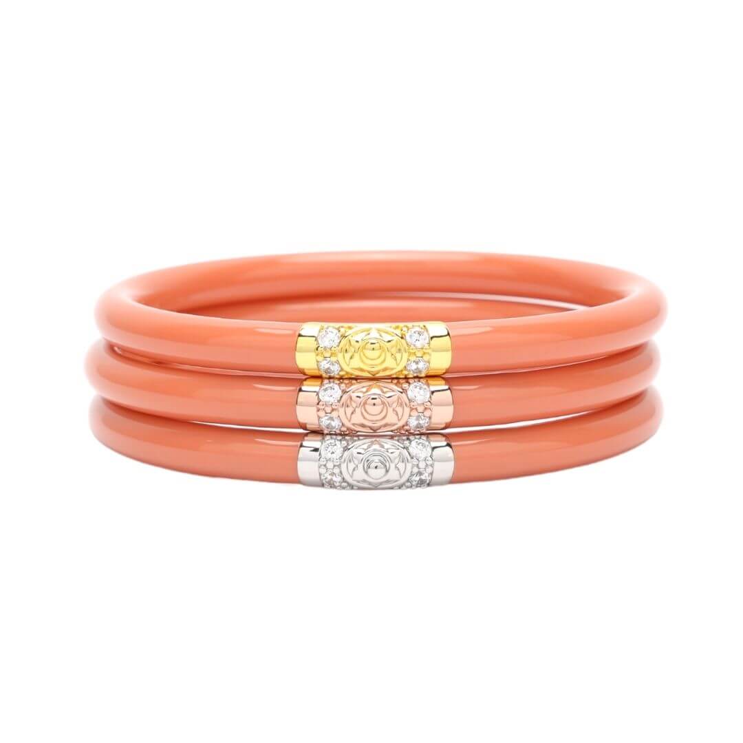 Three King BuDhaGirl Bangles - Thai Tea