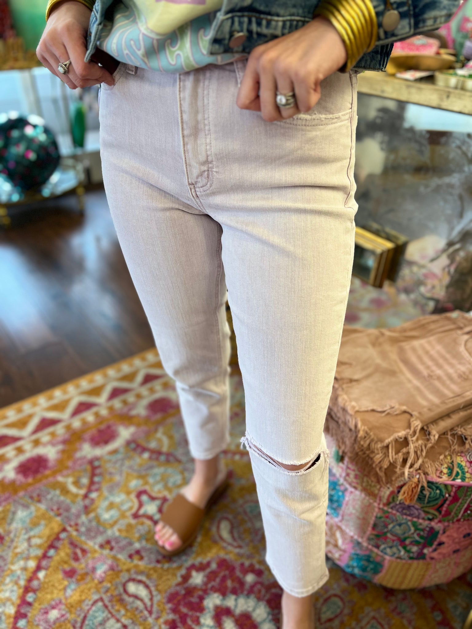 Erika High Rise Mom Denim