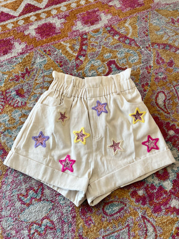 Sequin Star Shorts